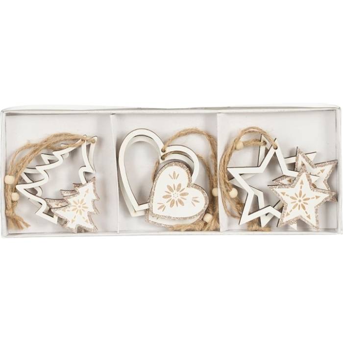 Набор елочных игрушек HOUSE OF SEASONS 6 шт Silver/Gold (1159416)