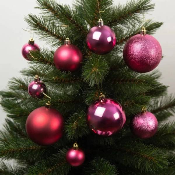 Фото 1 Набор елочных игрушек HOUSE OF SEASONS 46 шт Fuchsia (1170637)