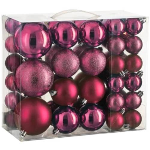 Набор елочных игрушек HOUSE OF SEASONS 46 шт Fuchsia (1170637)