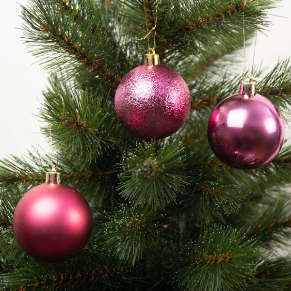 Фото 1 Набор елочных игрушек HOUSE OF SEASONS в тубусе 10 шт Fuchsia (1170679)