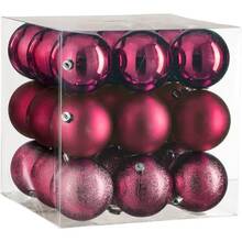 Набор елочных игрушек HOUSE OF SEASONS 27 шт Fuchsia (1170623)