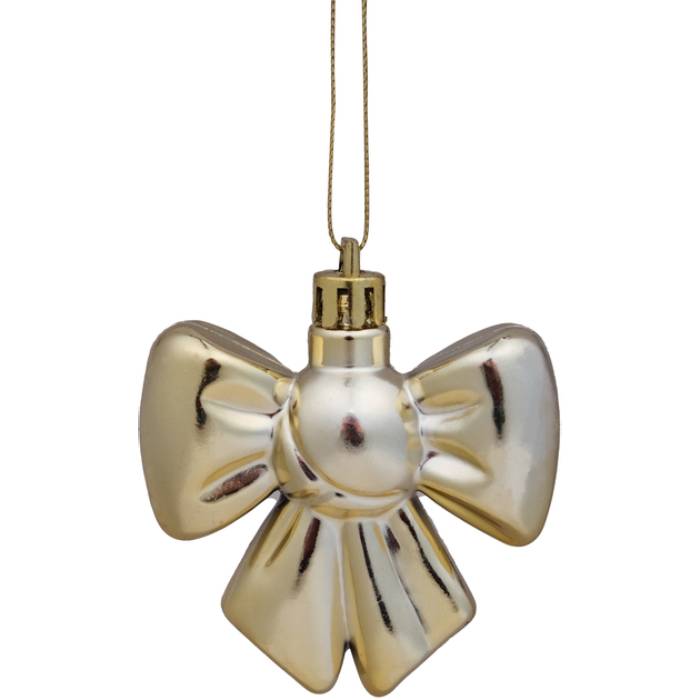 Набір ялинкових іграшок CHOMIK Бант 3 шт Gold (BAI9342)