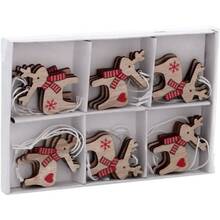 Набор елочных игрушек CHOMIK Олени 18 шт (DIY9010)