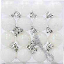 Набір ялинкових іграшок CHOMIK 16 шт White (GIF2938)