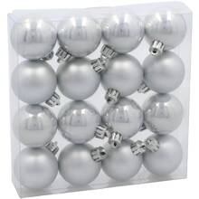 Набір ялинкових іграшок CHOMIK 16 шт Silver (GIF3856)
