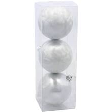 Набор елочных игрушек CHOMIK 3 шт Silver (GIF3870)