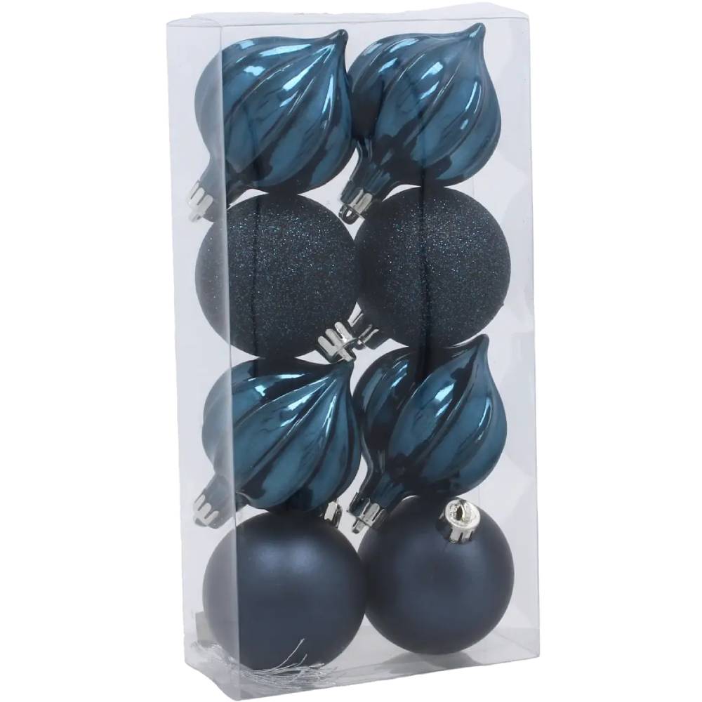 Набір ялинкових іграшок CHOMIK 8 шт Blue (GIF3979)