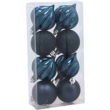 Набір ялинкових іграшок CHOMIK 8 шт Blue (GIF3979)