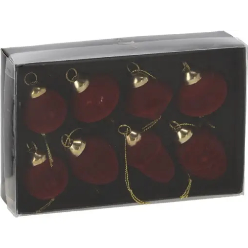 Фото 1 Набор елочных игрушек CHOMIK 8 шт Burgundy (BOZ4303)