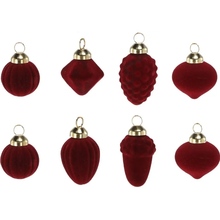 Набор елочных игрушек CHOMIK 8 шт Burgundy (BOZ4303)