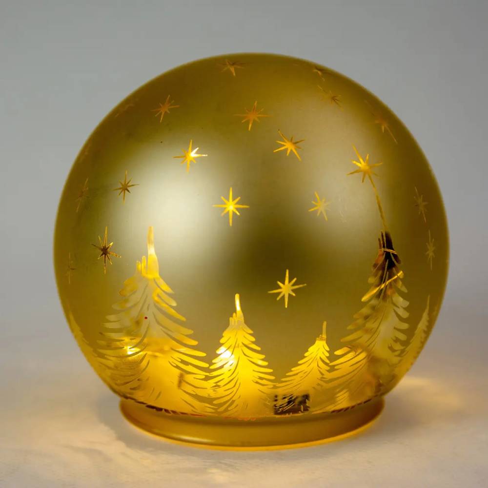 Светильник CHOMIK стеклянный Шар Gold (BOZ1846) Тип новогодние аксессуары