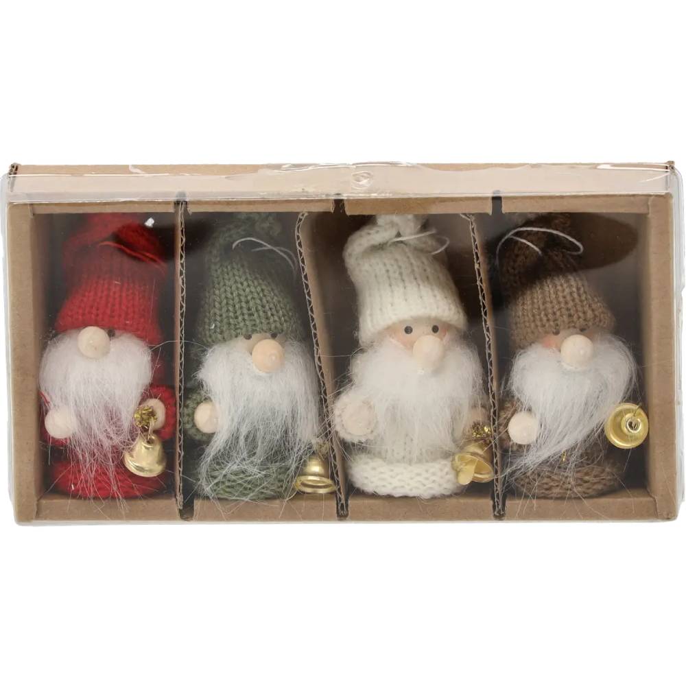 Набор елочных игрушек CHOMIK Гном 8 см 4 шт (TIA4499)