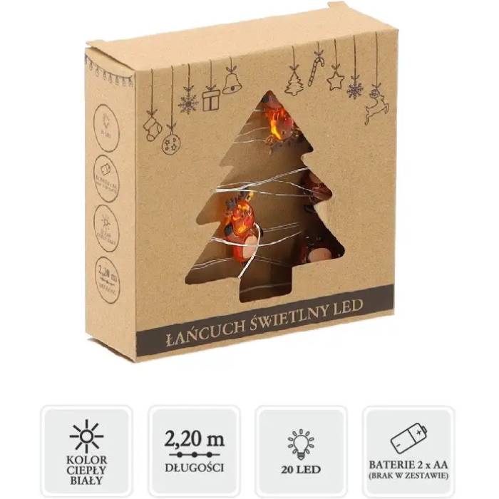 Фото 3 Гірлянда CHOMIK LED Олень 20L 2,2 м (LED4161)