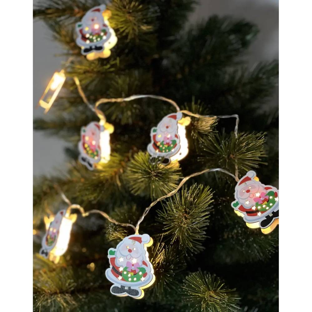 Фото 4 Гірлянда CHOMIK LED Санта-Клаус 10L 1,65 м (LED4086)