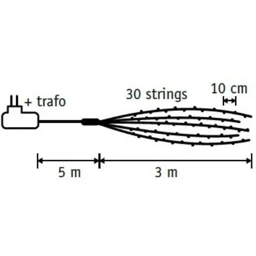 Внешний вид Гирлянда LUCA LIGHTING Охапка струн 3+8 м (1034131)
