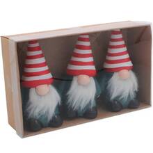 Набір ялинкових іграшок CHOMIK Гном 6,5 см 3 шт (BIK7274)