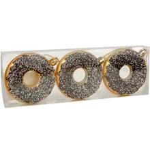 Набір ялинкових іграшок CHOMIK Пончики 3шт Brown (BAI7169)