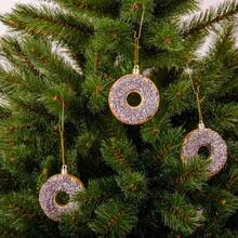 Набір ялинкових іграшок CHOMIK Пончики 3шт Brown (BAI7169)