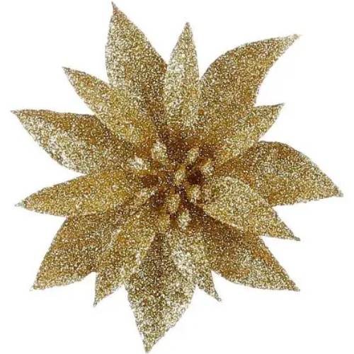 Цветок декоративный Mica Decorations 10 см 3 шт Gold (1181051)