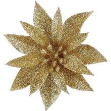 Цветок декоративный Mica Decorations 10 см 3 шт Gold (1181051)