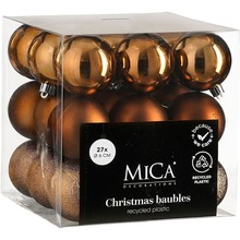 Набор елочных игрушек MICA DECORATIONS 6 см 27 шт Chocolate (1181974)