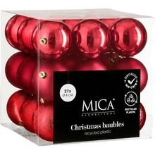 Набор елочных игрушек MICA DECORATIONS 8 см 27 шт Cherry (1181983)