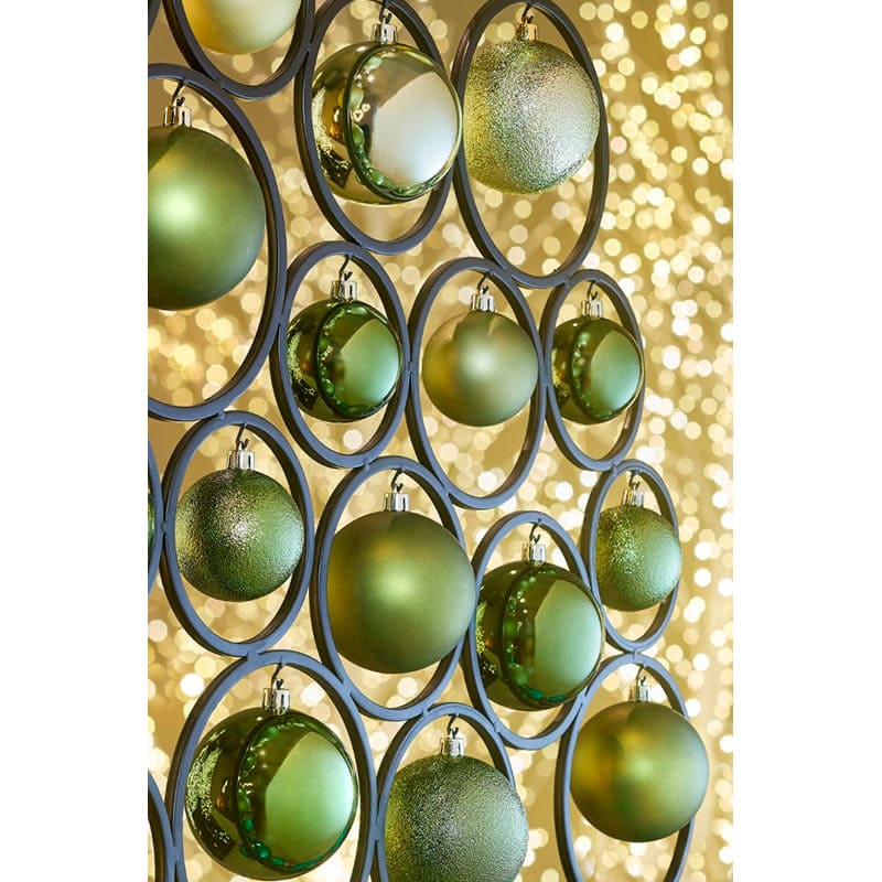 Фото 1 Набор елочных игрушек MICA DECORATIONS 4/6/8 см 46 шт Green (1181995)