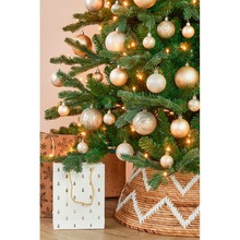 Набор елочных игрушек MICA DECORATIONS 4/6/8 см 46 шт Cream (1170772)