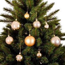 Набор елочных игрушек MICA DECORATIONS 4/6/8 см 46 шт Champagne (1181994)