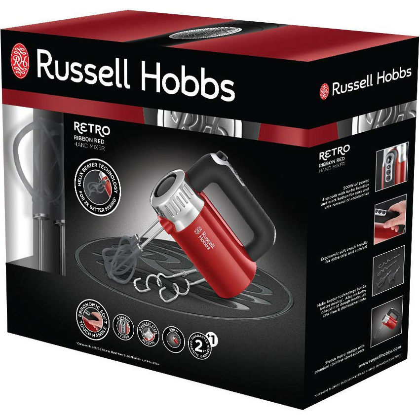 Внешний вид Миксер RUSSELL HOBBS 25200-56 Retro Красный