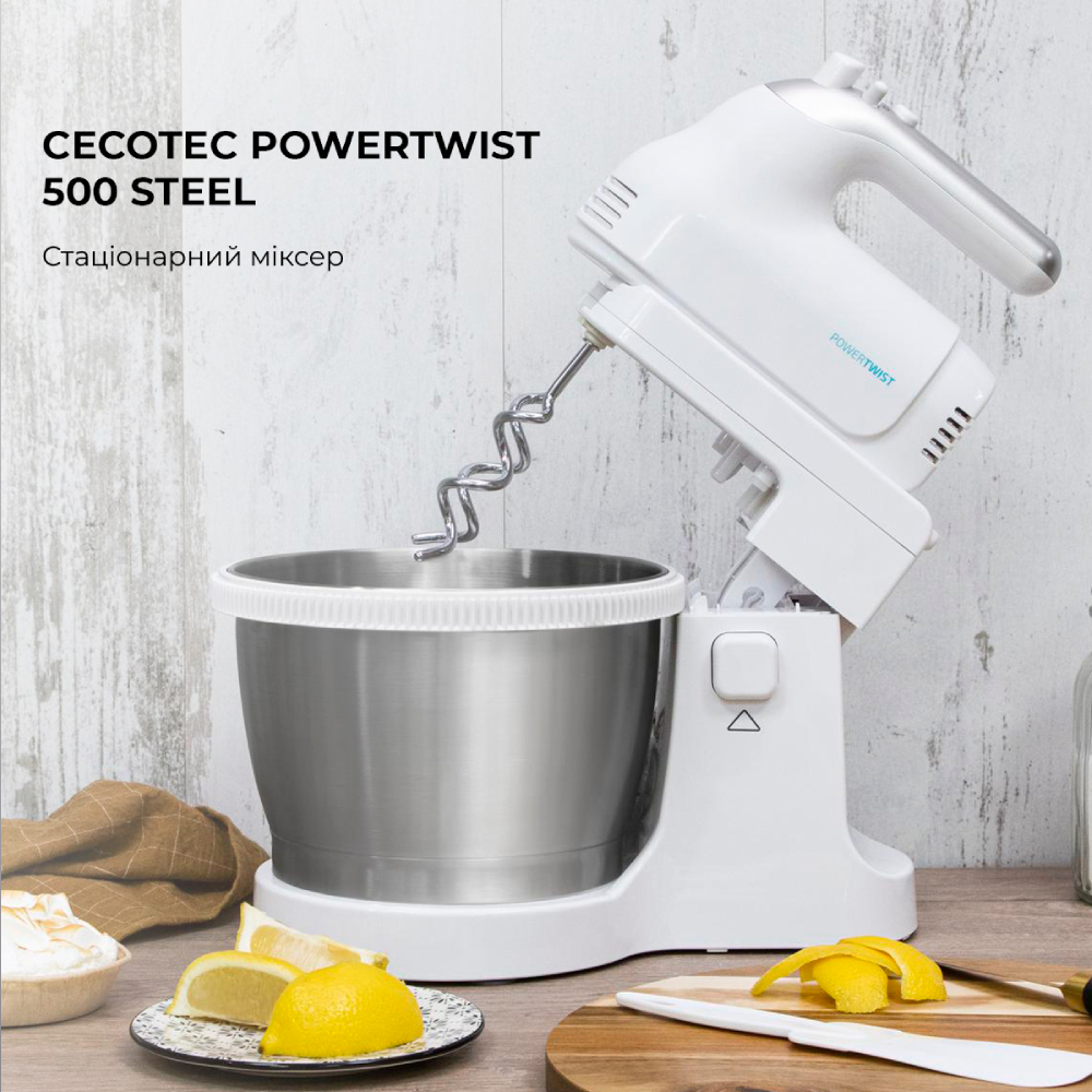 Миксер CECOTEC PowerTwist 500 Steel (CCTC-04122) Тип стационарный