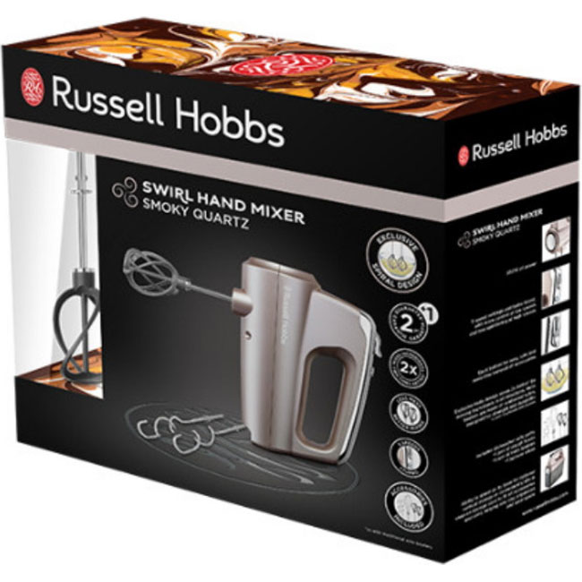 Миксер RUSSELL HOBBS 25892-56 Smoky Quartz Насадки крюки для теста