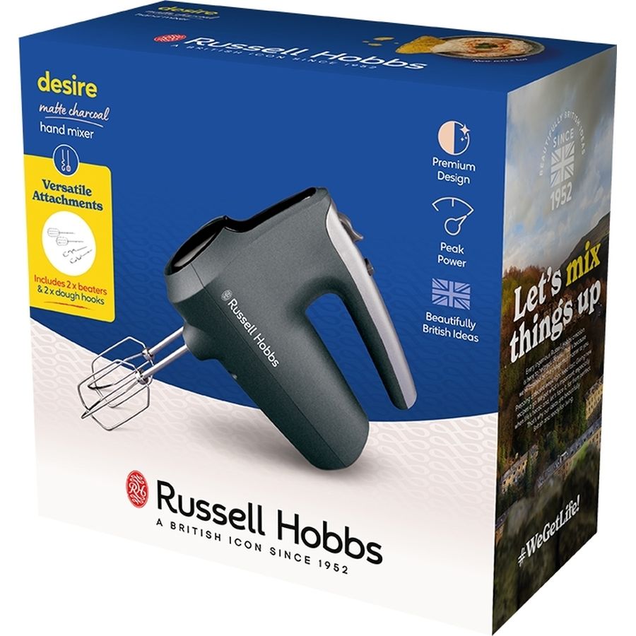 Замовити Міксер RUSSELL HOBBS 27151-56 Matte Charcoal Hand Mixer (25193026001)