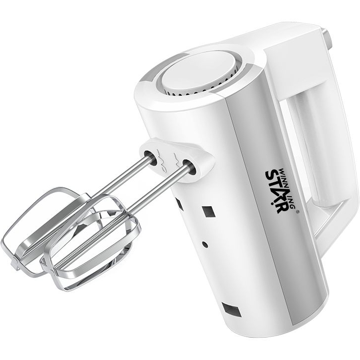 Миксер WINNINGSTAR ST-5533 200W White Насадки венчик