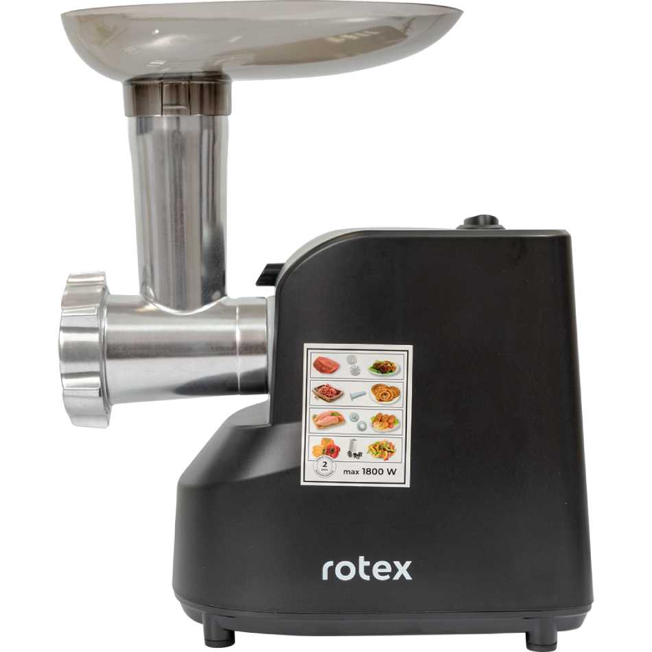 Мясорубка ROTEX RMG180-B MultiFun Производительность 1.1