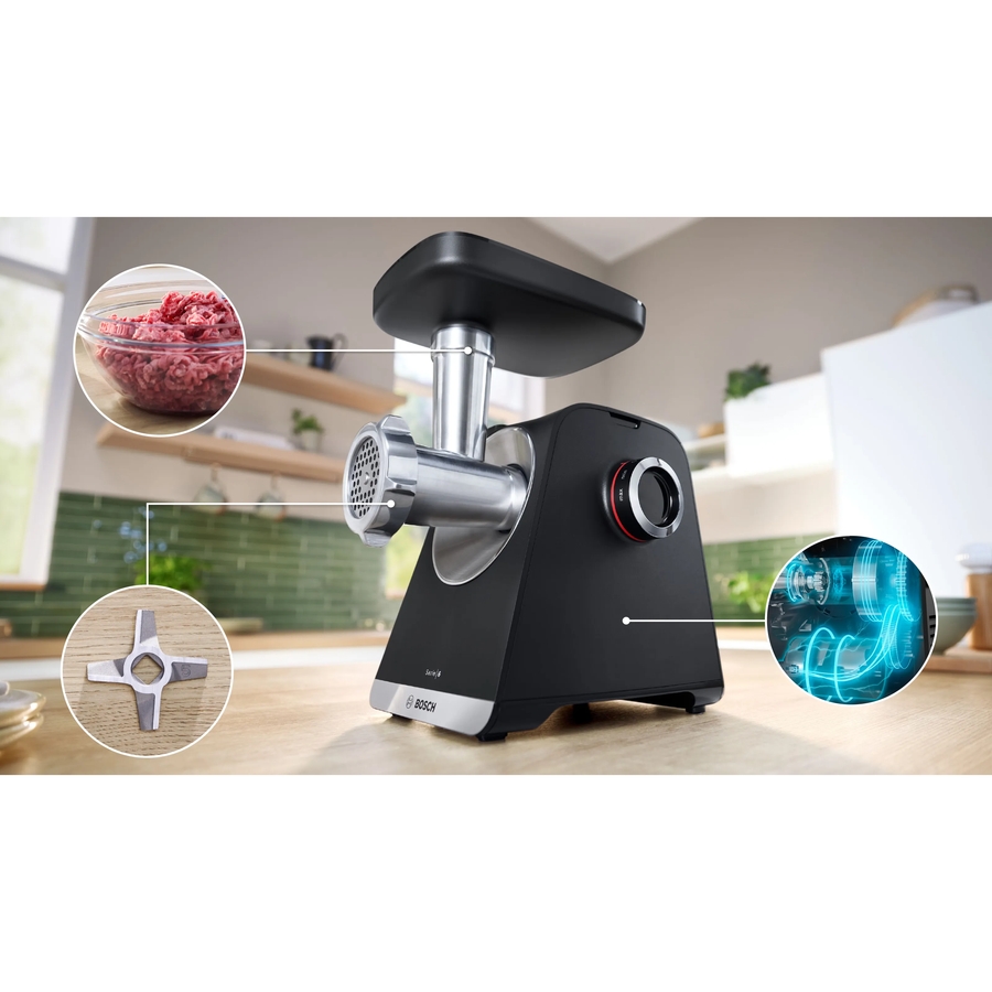 Мясорубка BOSCH MFWS660B Производительность 3.5