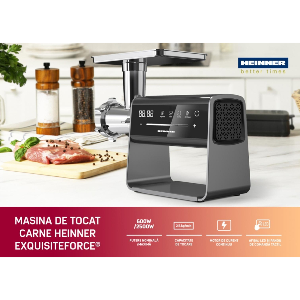 Мясорубка HEINNER HMG-DIS2500 Максимальная мощность 2500