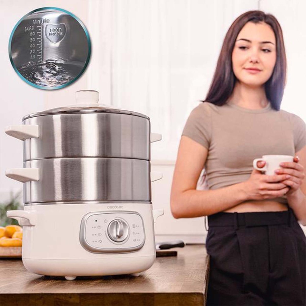 Зовнішній вигляд Пароварка CECOTEC Vapovita SteelPot White