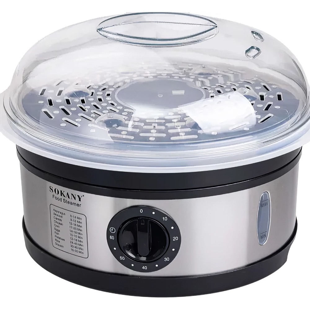 Пароварка SOKANY SK-07018 Silver Общий объем 11