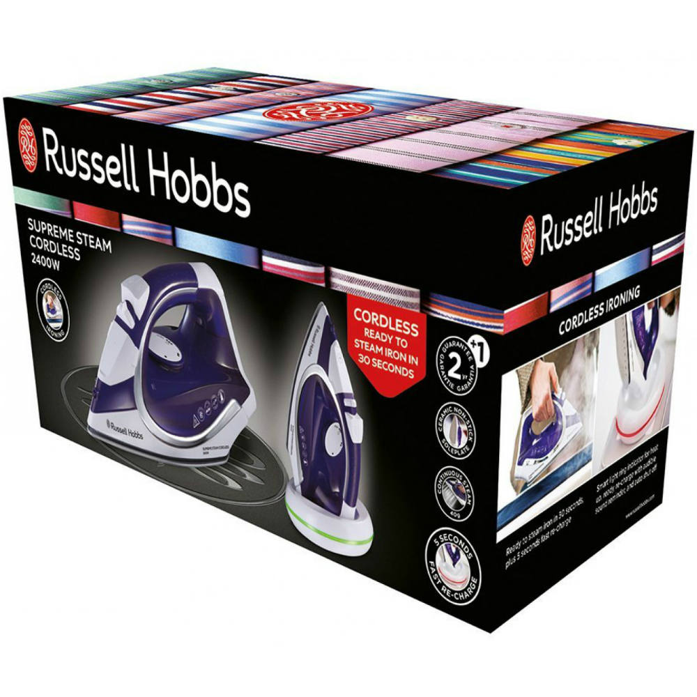 Зовнішній вигляд Праска RUSSELL HOBBS 23300-56 SUPREME STEAM CORDLESS