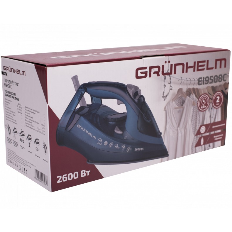 Утюг GRUNHELM EI9508С Оснащение система "капля-стоп"