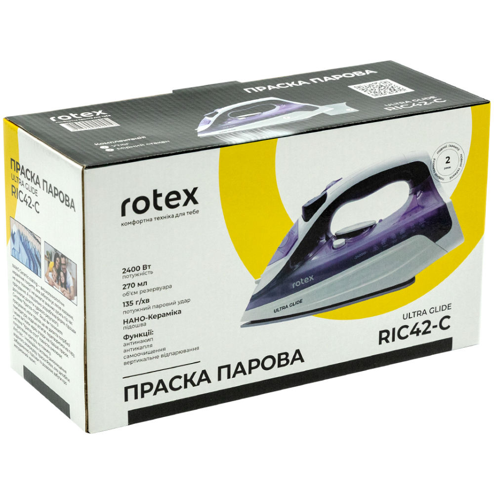 Внешний вид Утюг ROTEX RIC42-C Ultra Glide