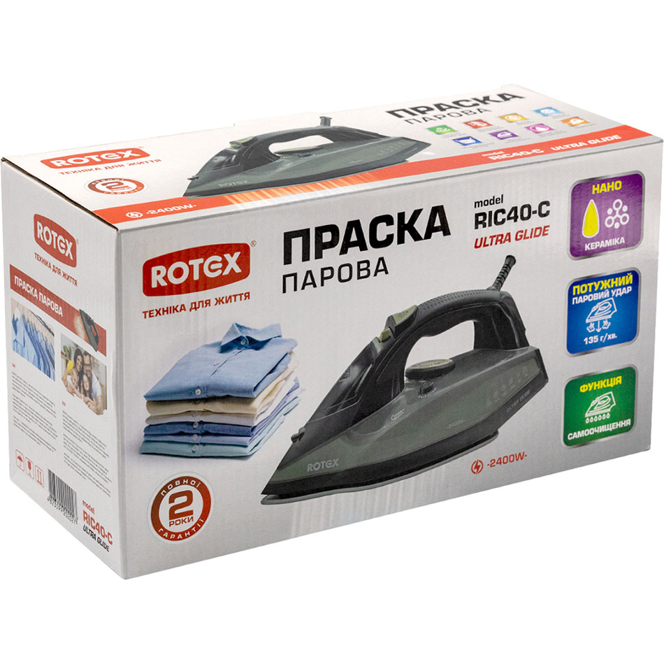 Праска ROTEX RIC40-C Ultra Glide Покриття підошви склокераміка