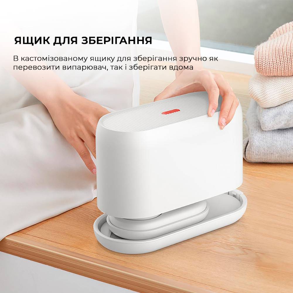 Зовнішній вигляд Відпарювач DEERMA Garment Steamer 2-in-1 Міжнародна версія White (DEM-HS200)