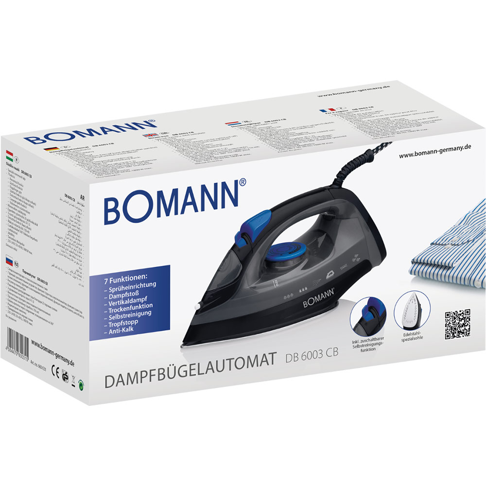 Утюг BOMANN DB 6003 CB Мощность 1800