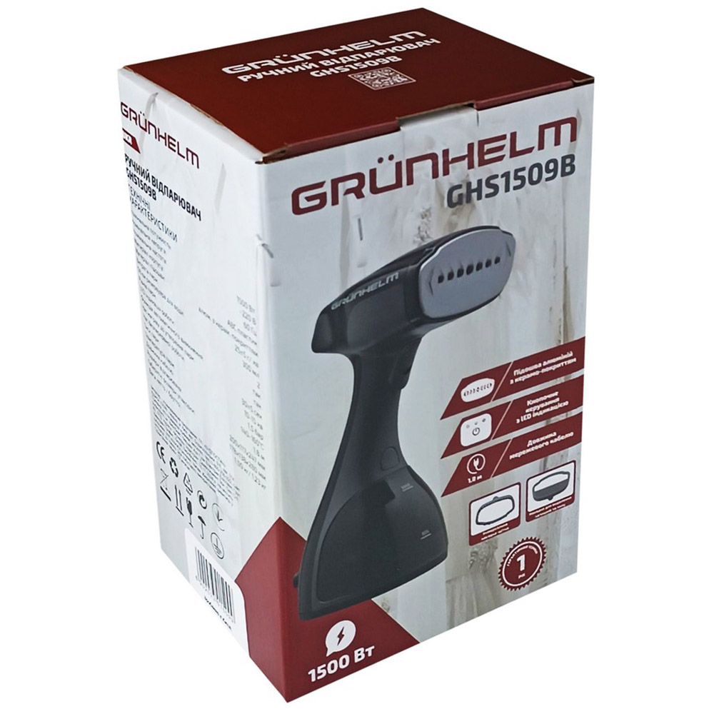 Внешний вид Отпариватель GRUNHELM GHS1509B