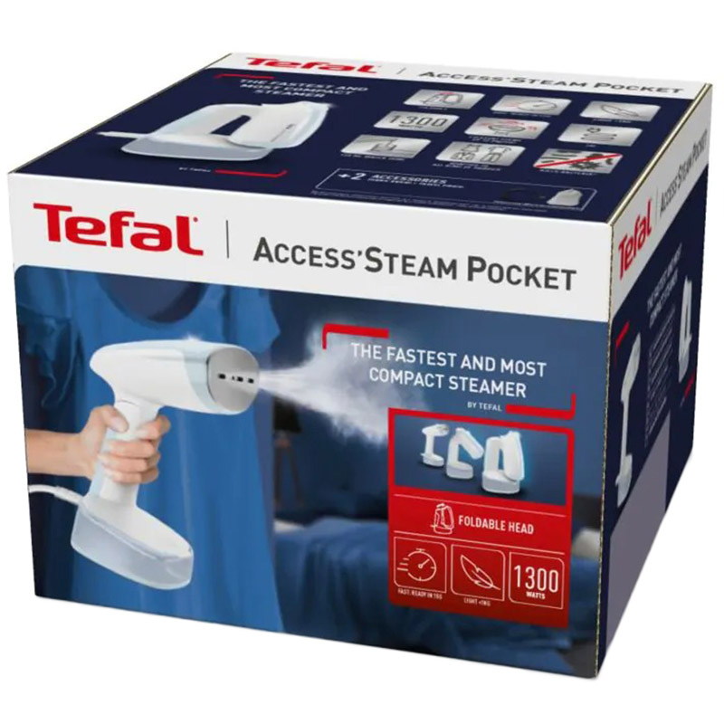 Отпариватель TEFAL Access Steam Pocket DT3041E1 (1830008776) Материал подошвы нержавеющая сталь