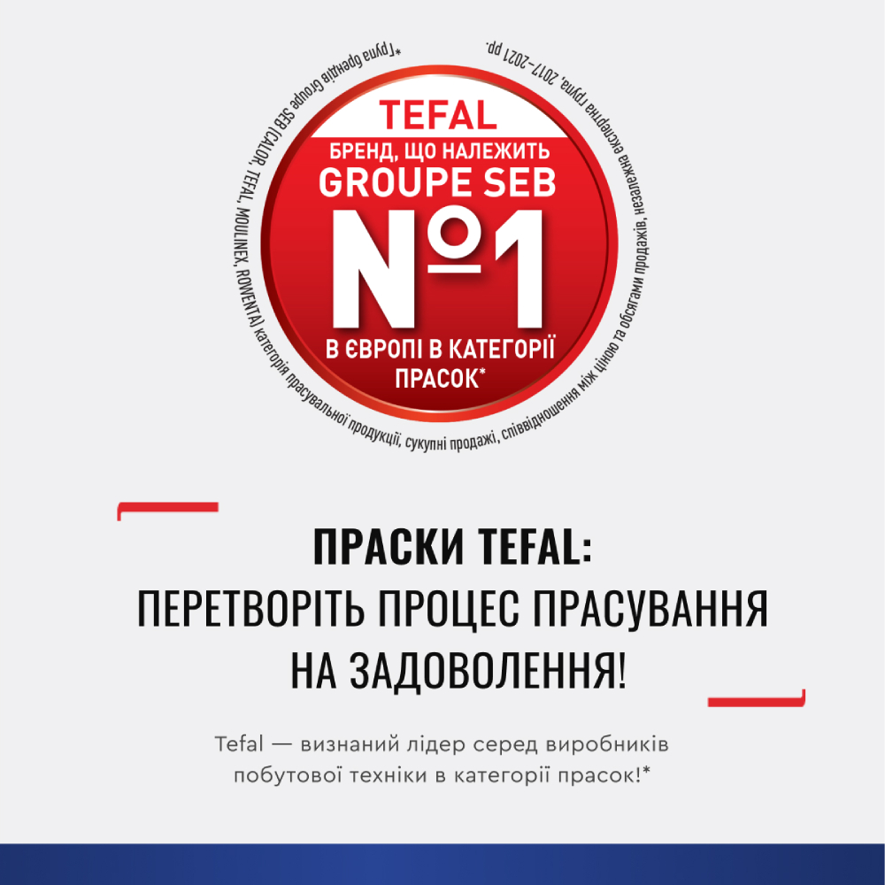 В Фокстрот Утюг с парогенератором TEFAL GV9721E0