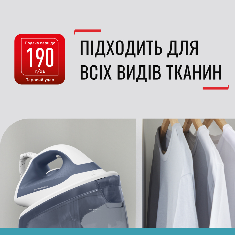 Утюг с парогенератором TEFAL SV4110E0 Покрытие подошвы керамика