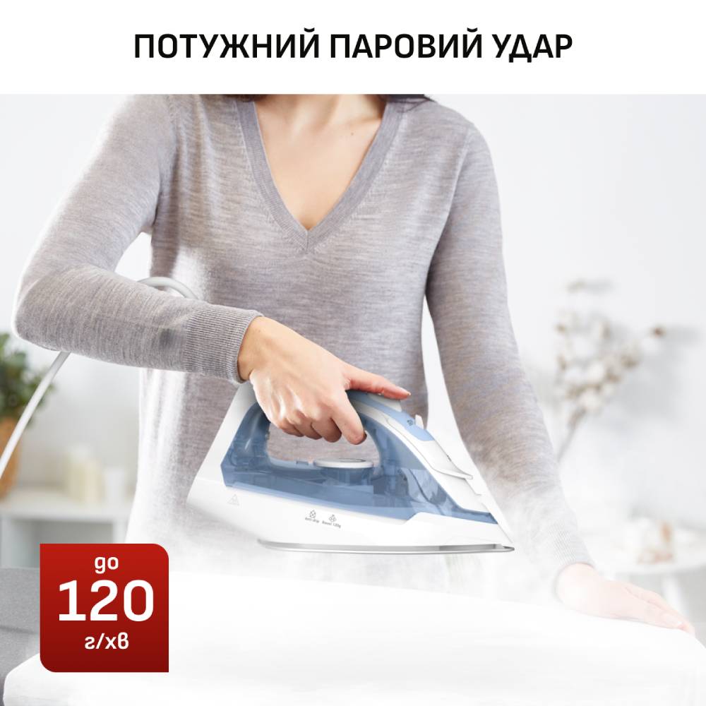 Утюг TEFAL FV2C41E0 Покрытие подошвы керамика